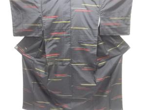 未使用品　変わり横段織り出し本場泥大島紬着物アンサンブル